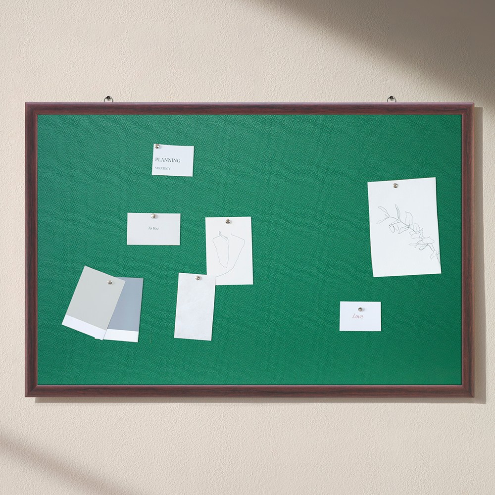 토탈하얀칠판 골덴 게시판-초록색 (월넛우드) 게시판, 월넛우드 60,000원
