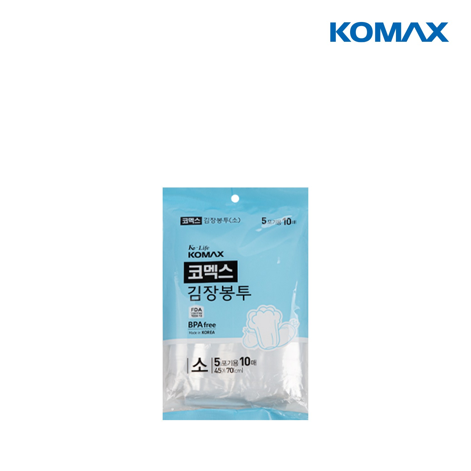 코멕스 김장 비닐 봉투 소(70cmX45cm)2매 2,000원