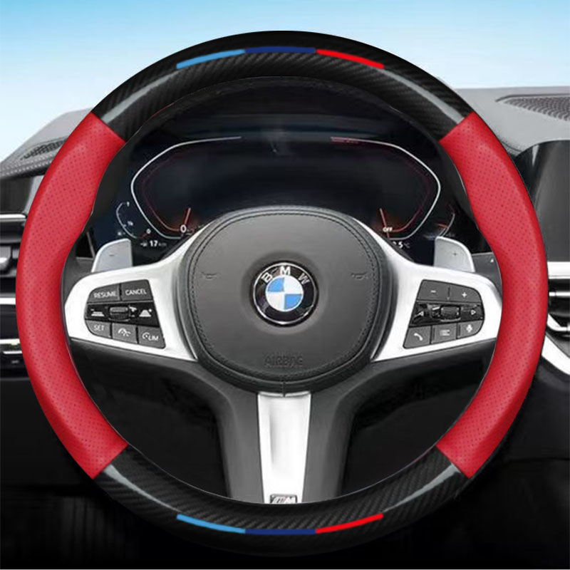 카엣지 자동차 타공 나파가죽 카본 핸들커버 22,700원