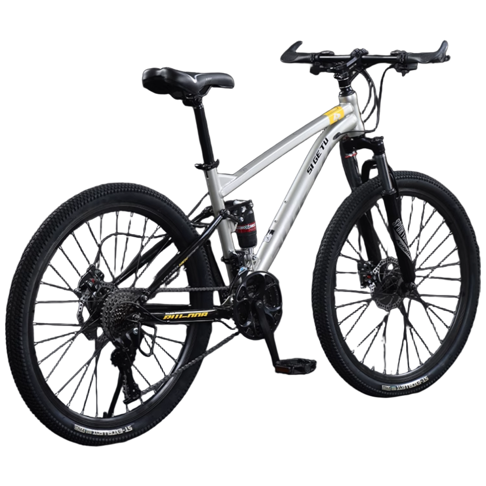로로와형제들 MTB자전거 30단 풀샥 27.5인치 출퇴근 입문용 성인 가성비 자전거, 1개, 178cm, 실버(27.5인치) 268,900원