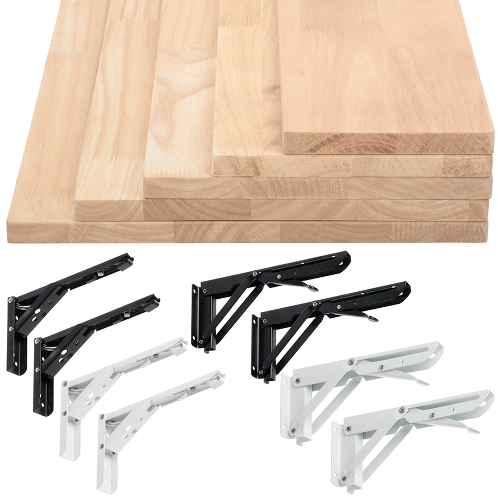 접이식벽선반세트 원목 400 600 800 1000mm, 64.10035 FBR백색340mm 50,100원