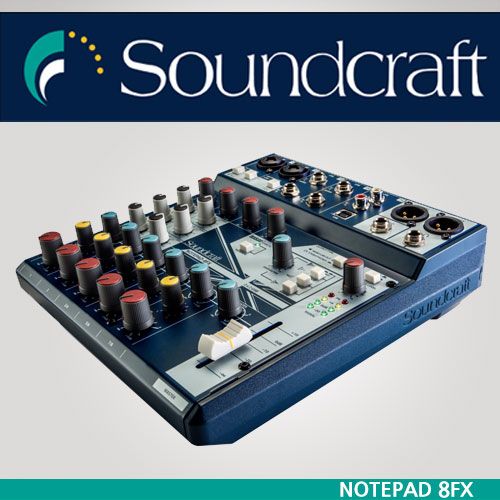 미성악기 사운드 크래프트 SoundCraft NOTEPAD 8FX 오디오믹서, NOTEPAD 8FX 300,000원