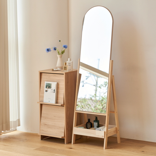 [모노폴리오] 마틸다A 전신거울, 내추럴우드 75,000원