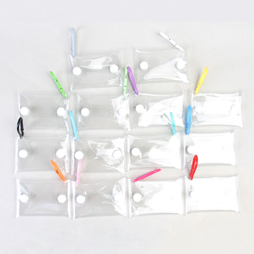 PVC 미니 투명 가챠 파우치 소품 지갑 키링 13,300원