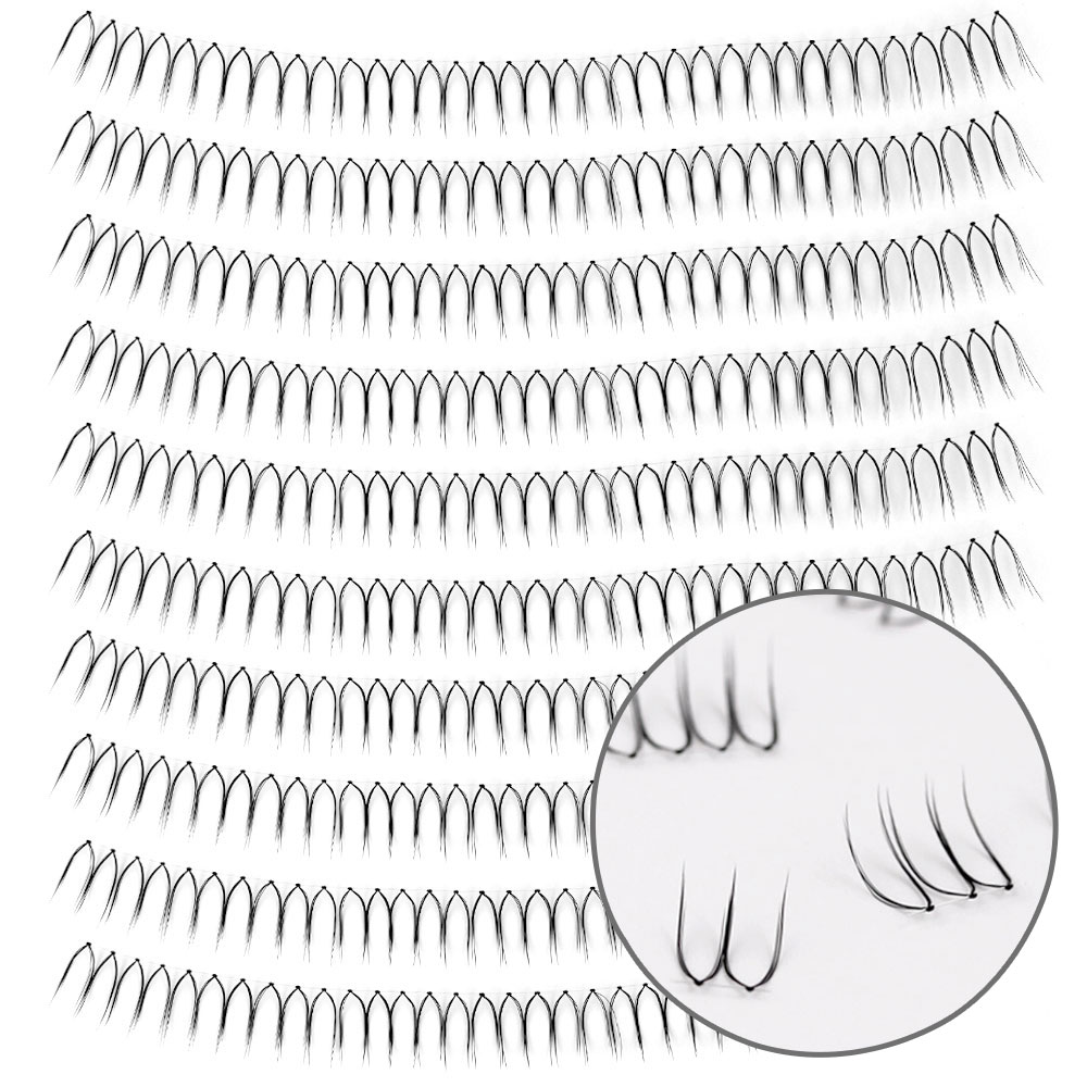 로이엘 U라인 연마 부분 가닥 속눈썹 10개 셀프연장, 10개, 연마_투명4P-12mm 13,900원