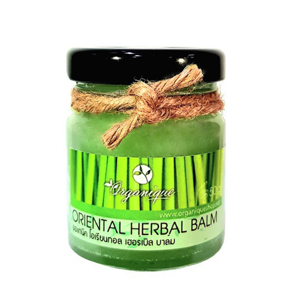 태국 야몽 크림 오가닉(Organique) 오리엔탈 허벌 밤 레몬그라스 50g 그린색 유리병, 태국 정품 마사지크림 11,000원