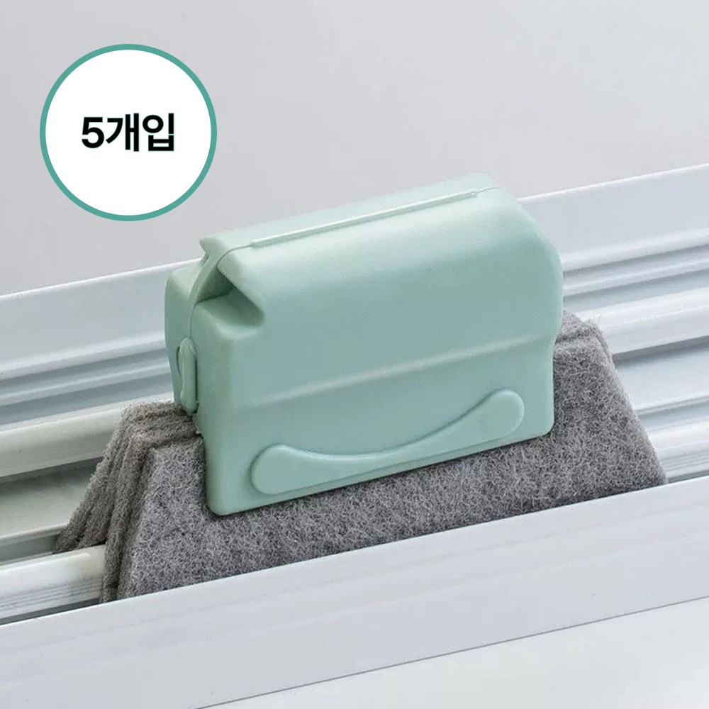 지니밸리 창틀 틈새 브러쉬 틈새 청소솔, 5개, 에머럴드그린 5,900원