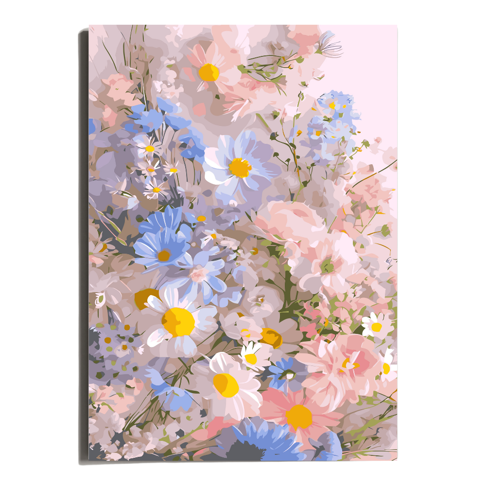 원그리드 DIY 명화그리기 세트 캔버스 유화그리기, 파스텔 블라썸, 1개 12,900원