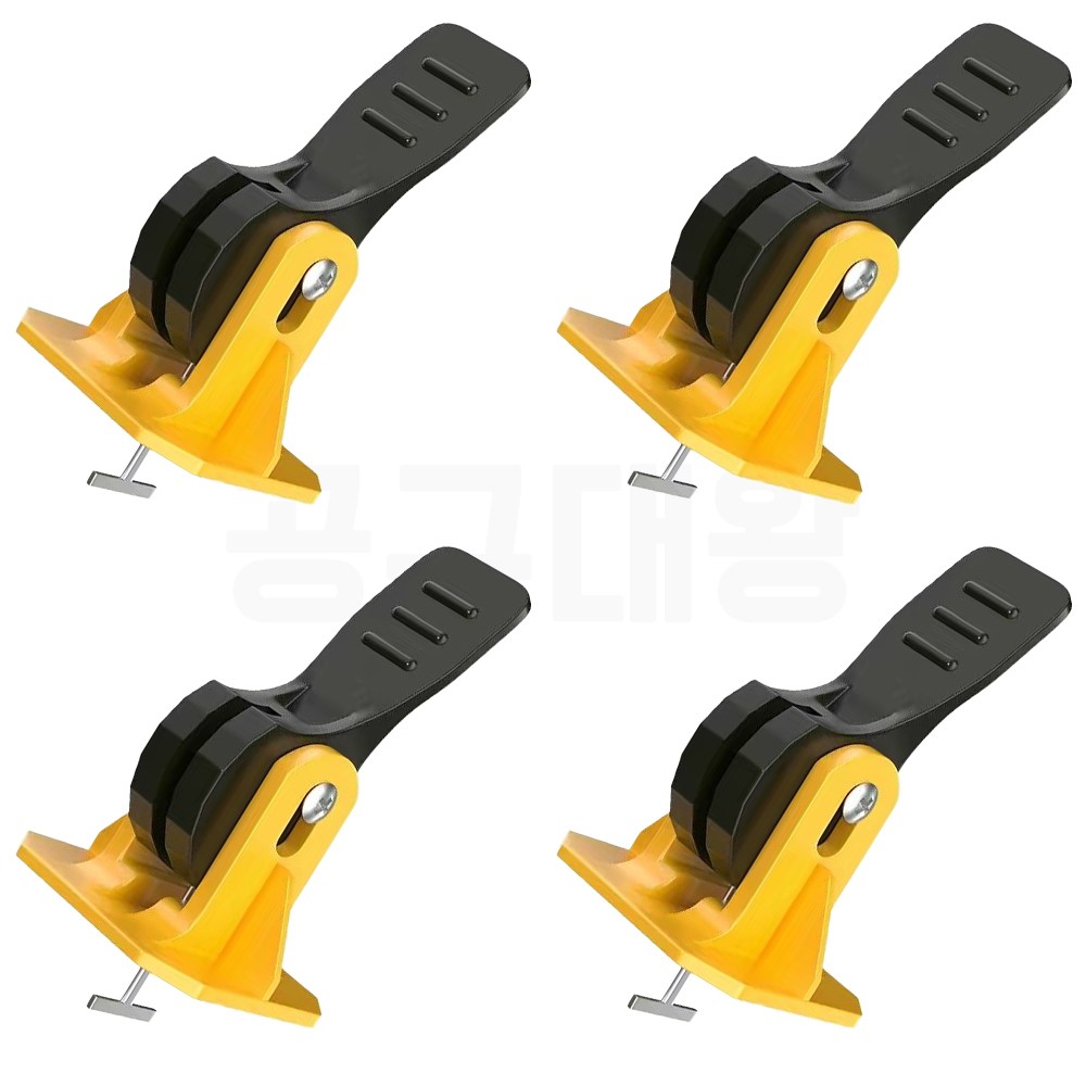 공구대왕 타일 원터치 재사용 평탄클립 50개입 타일 수평 클립, 10개, 옐로우 43,000원