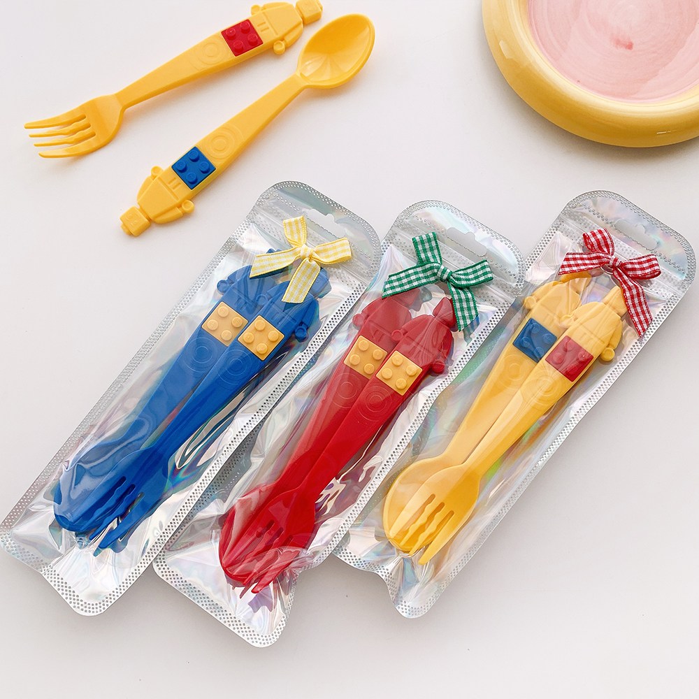 유치원 어린이집 생일 선물 답례품 포장 단체 구디백 옥스포드 수저 세트 유아 스푼 포크 1,900원