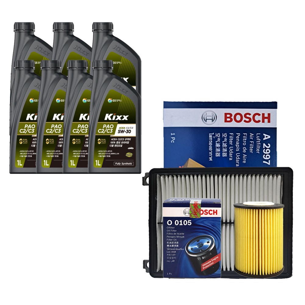 올뉴K7 YG 3.3 가솔린 킥스 PAO C2/C3 5W30(7L)/SP 엔진오일세트 0105-2997 71,720원
