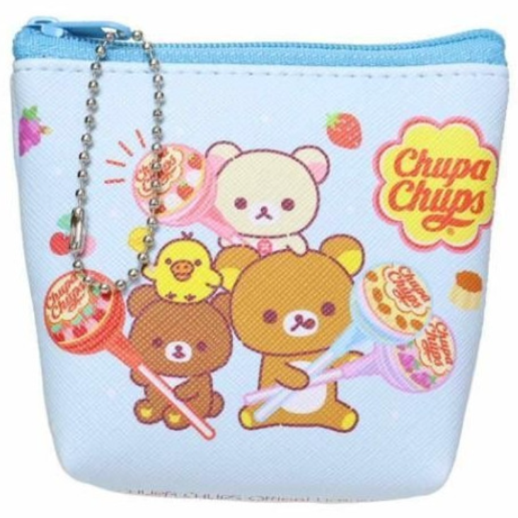 리락쿠마 츄파춥스 미니 삼각 파우치 동전지갑 키링 파우치 3종 6,500원