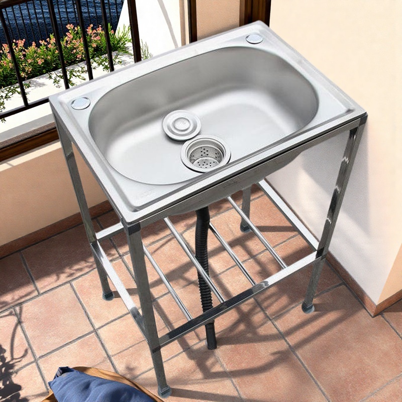 업소용 스텐 미니 싱크대 편한 이동식 간이세면대 46,350원