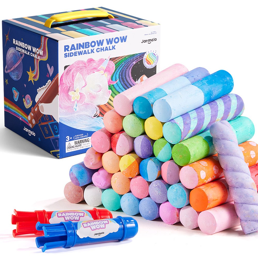 [리틀호안미로]도로위레인보우점보분필36색, 36색, 1개 24,000원