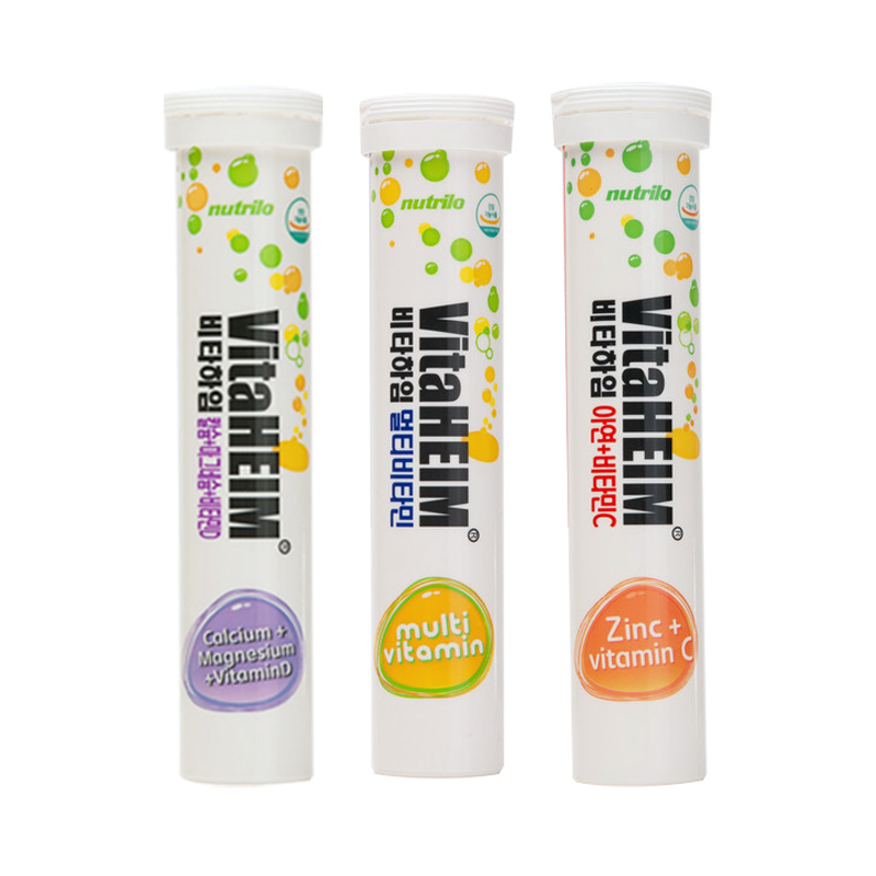 비타하임 발포비타민 3가지맛 골고루발송 (아연20정+멀티비타민20정+칼슘15정) 17,400원