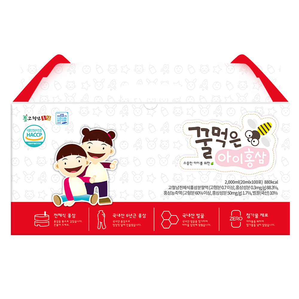 고철남홍삼 꿀먹은 아이홍삼, 100회분, 1개 59,400원