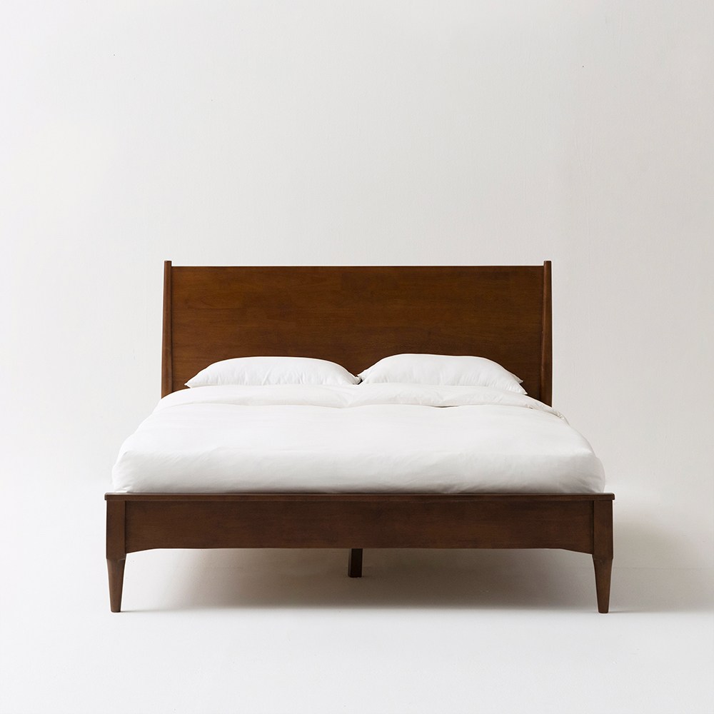 [전국무료배송] 베이스 원목 침대 프레임 평상형침대 호텔침대, 월넛 379,000원