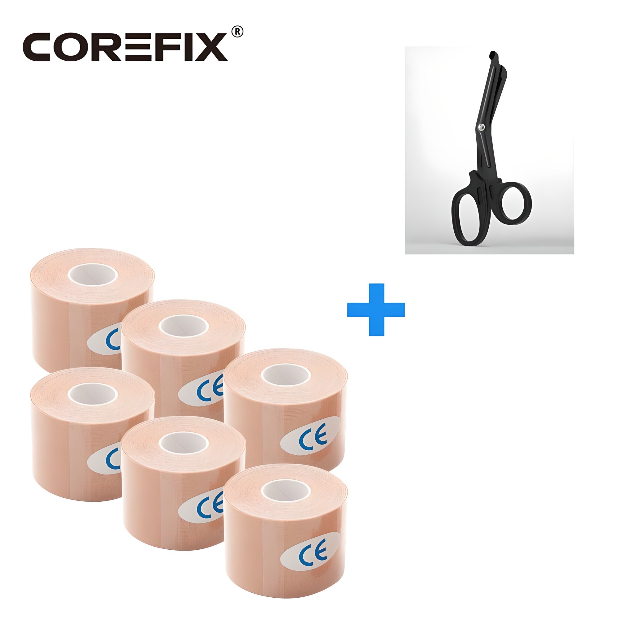 코어픽스 스포츠테이프 + 가위 1 근육 머슬 헬스 무릎 키네시올로지 스포츠테이프 테이프 테이핑 14,900원
