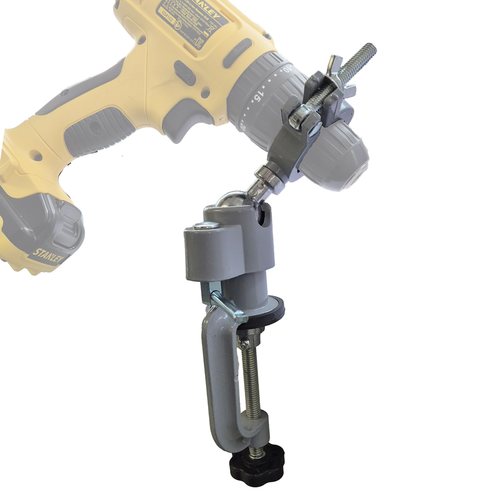 전동드릴 고정 거치대 볼조인트 각도조절 클램프 스탠드, 1개 19,900원