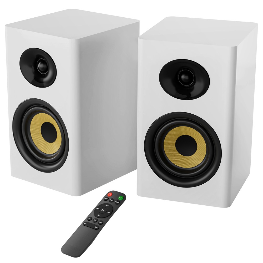 SAUNGYU 북쉘프스피커 100W 2채널 액티브 블루투스 앰프내장형 TV 컴퓨터 PC 데스크탑 연결 ARC USB DAC RCA 옵티컬 지원 119,980원