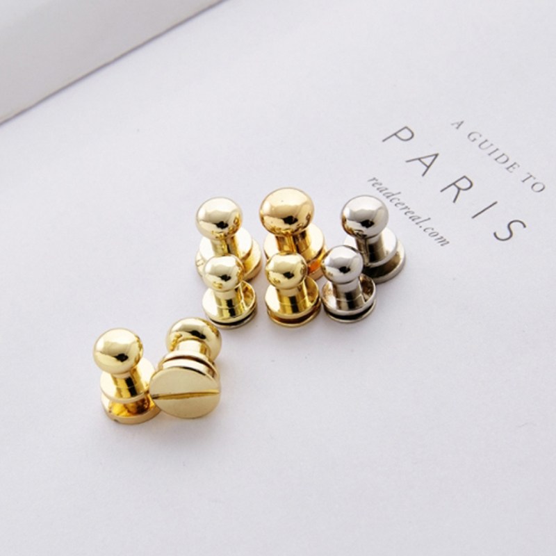 솔트레지 가방 나사 장식 부자재 4color [4 5 6 8mm 솔트리지 가죽 공예 부자재 재료 단추 버클] 250원