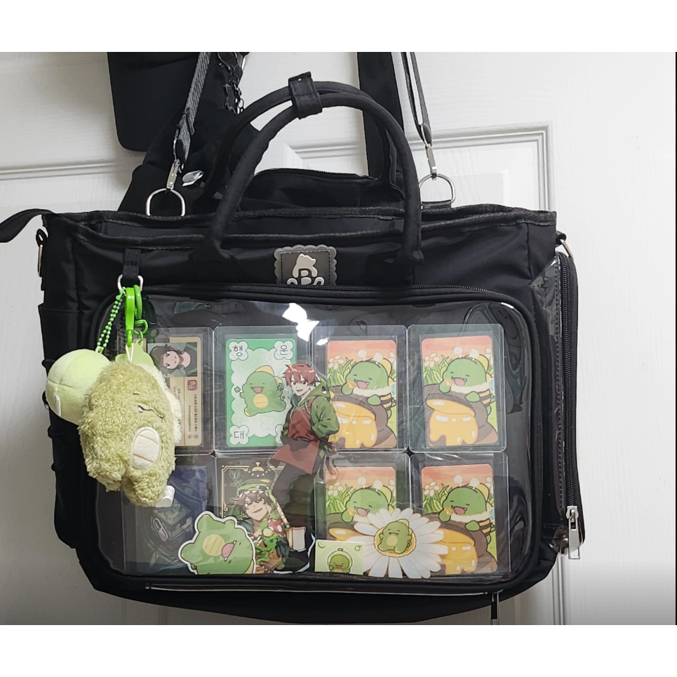 엠스 BIG 콘서트가방 투명포켓 PVC 덕질+ 덕후 + 보부상 크로스  스퀘어 숄더백 덕후가방 25,900원