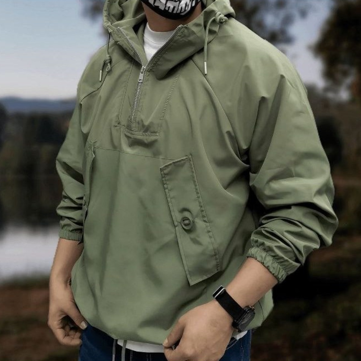 보그핏 M1457 필드아노락후드 / 남성 방품 아노락 반지퍼 후드 긴팔 35,900원