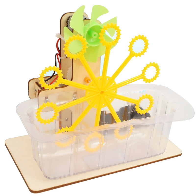 빅드림(티처스) STEAM 과학교구 조립 장난감 모음전 DIY 실험키트 과학실험키트, 39-자동 회전 비눗방울 발사기 (R-12B) 5,600원