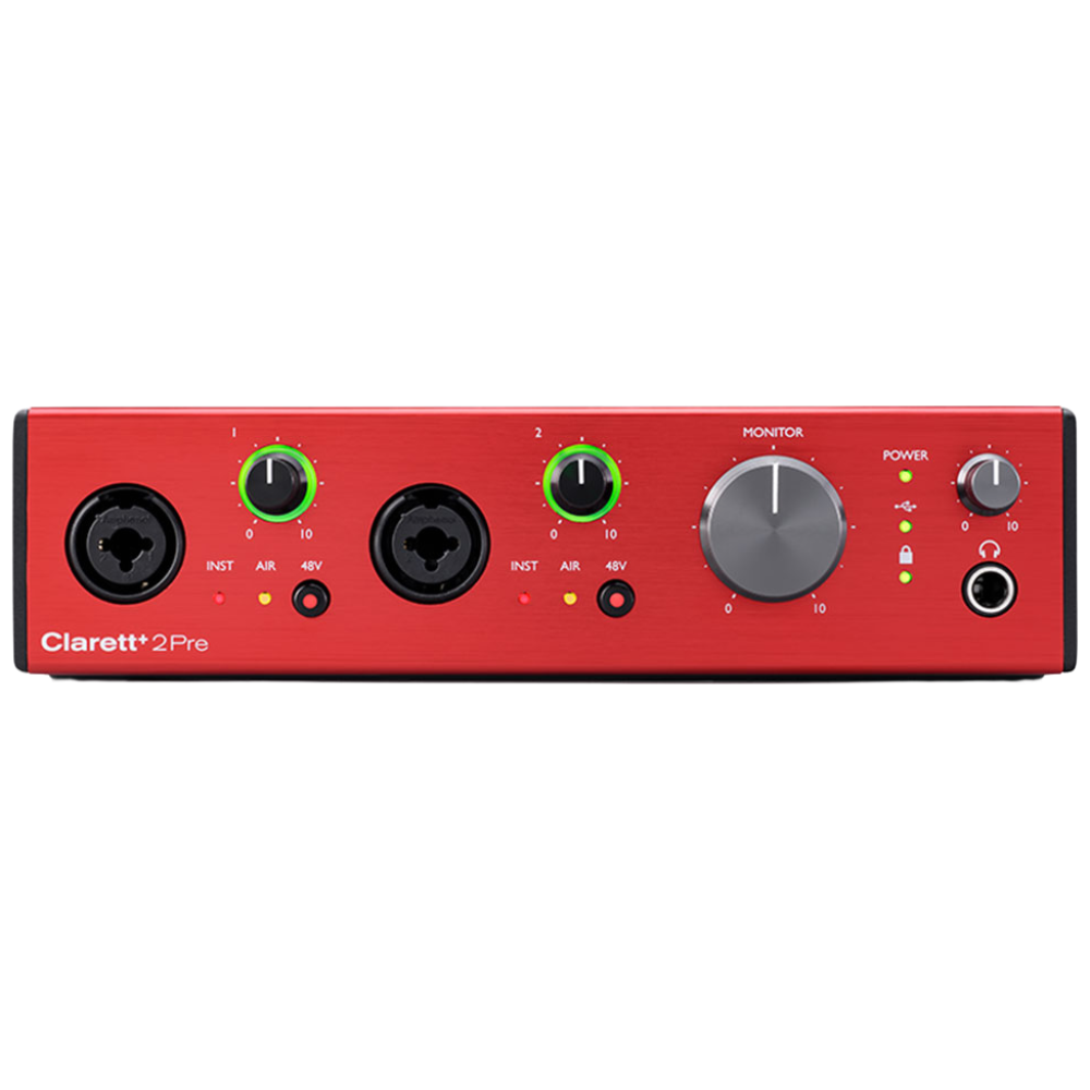 Focusrite Clarett+ 2Pre 오디오 인터페이스 클라렛 플러스 레코딩장비 USB 오인페_리뷰쿠폰 718,000원