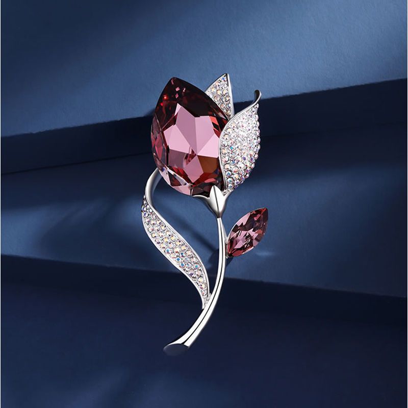 케이연 브로치 블루 핑크튤립 고급스러운 스타일링 선물용 18,800원