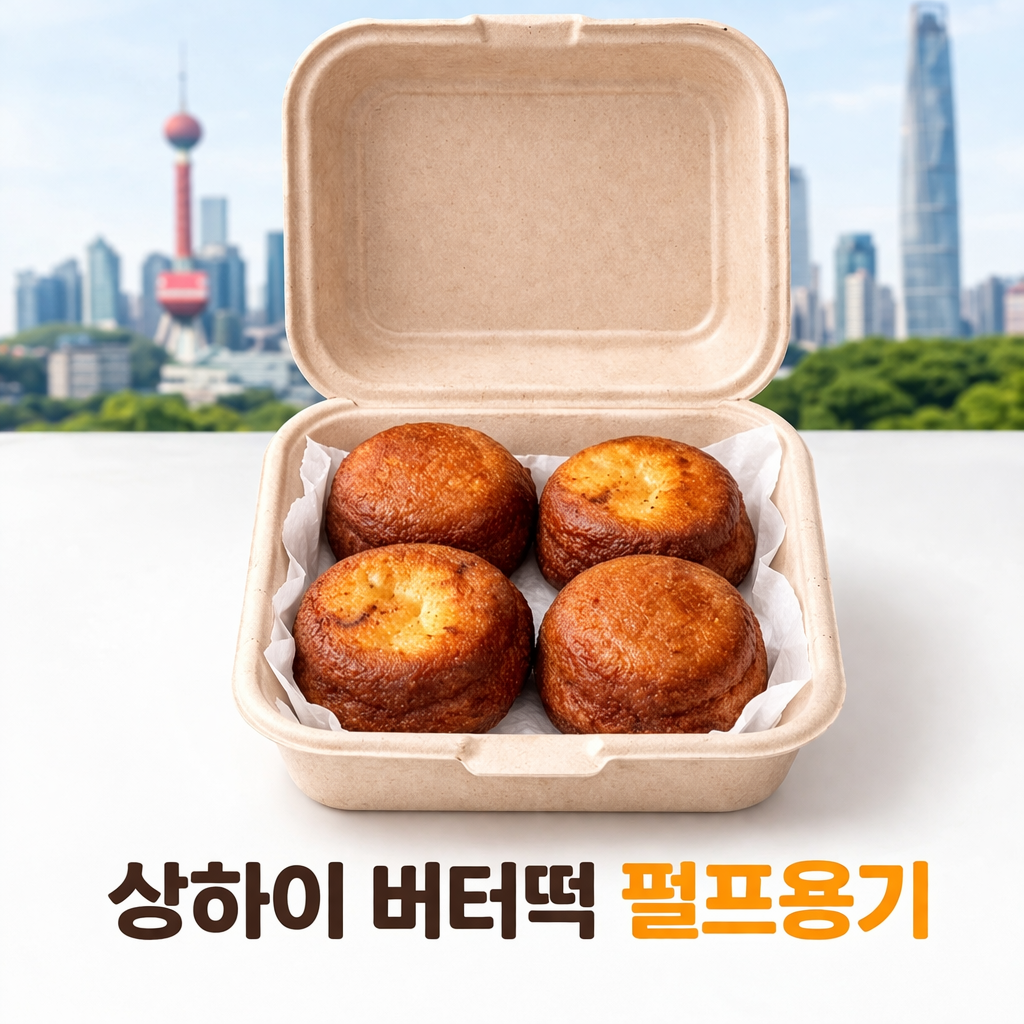 탑오브팩 상하이 버터떡 포장 펄프용기 크라프트, 1박스, 50개 9,000원