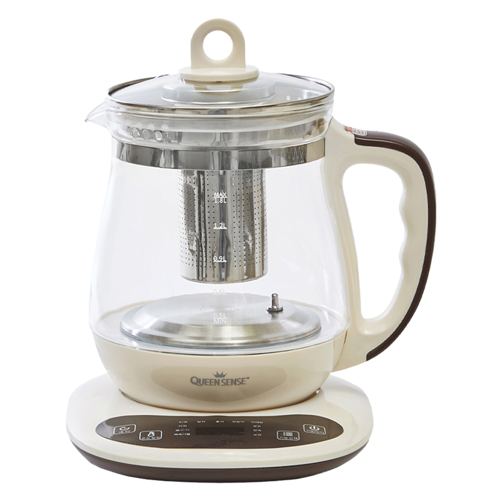 퀸센스 글라스 전기 티포트 아이보리 1.8L, QSKT-3000 36,350원