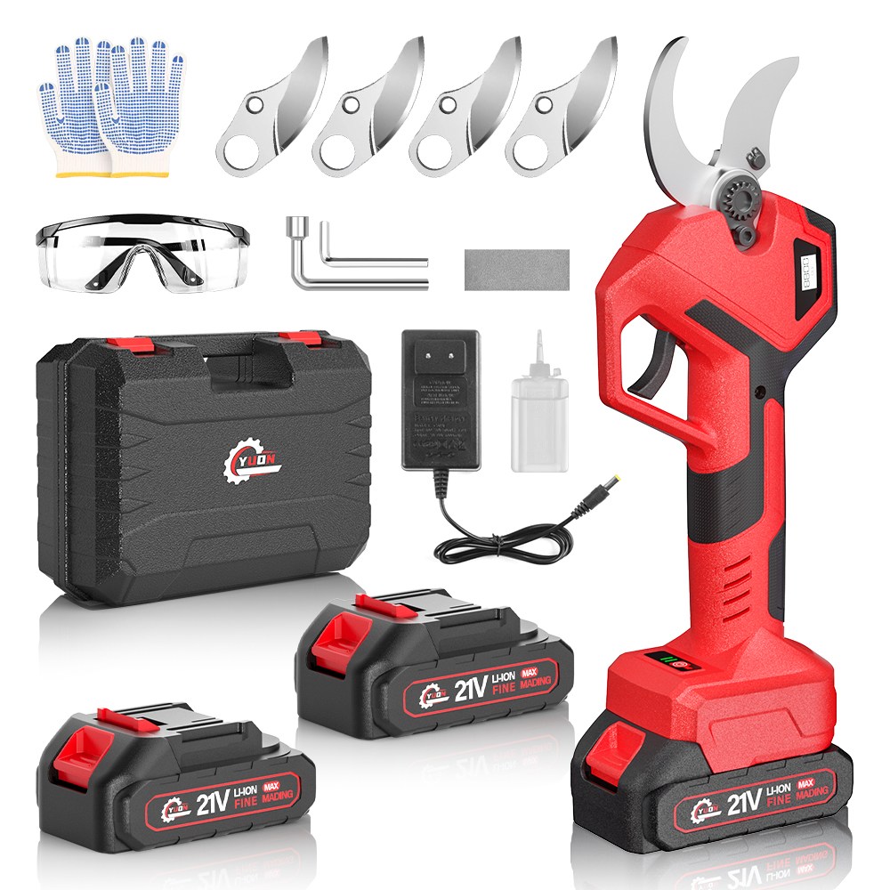 YUON 독일 브러시리스 전기 충전 40mm 전동 전지가위 21V 풀세트(EU한국플러그+전용가방 톡톡365), 1개 169,000원