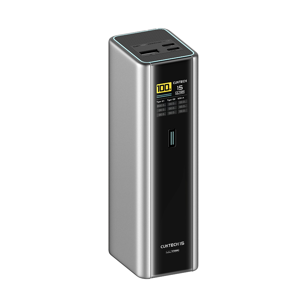 CUKTECH 쿡테크 15 파워뱅크 Ultra 210W PD 고속 충전 대용량 20000mAh 노트북 보조배터리+240W C타입 고속 충전 케이블 세트, PB200U, 그레이 109,000원