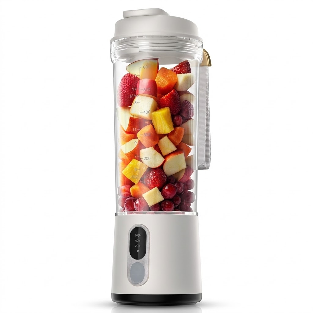 밀리아토 300W 트라이탄 휴대용 미니 믹서기 무선 블렌더, BJ-500B 화이트 57,900원