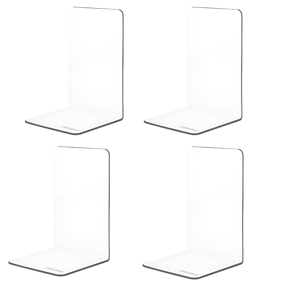 도큐모 책 지지대 L자 북엔드 4개, 투명 7,540원