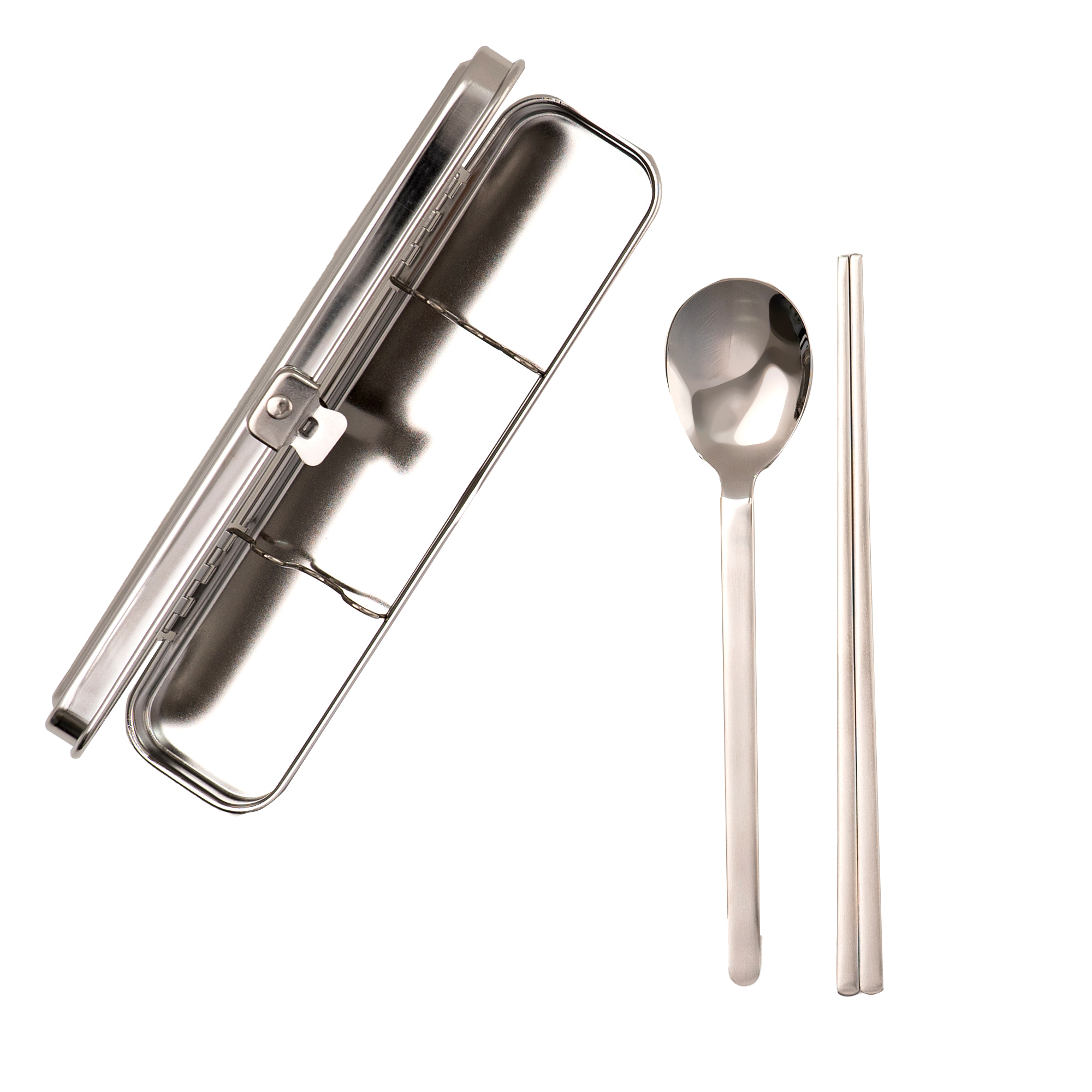 라온누리 올스텐 무소음 수저케이스 세트 성인 C타입, 단일 색상, 수저통 + 수저 + 젓가락 19,400원