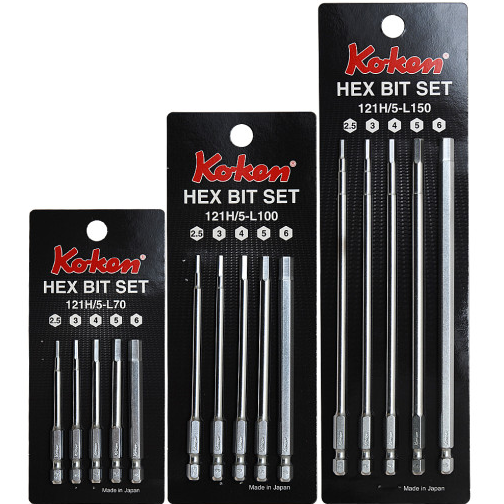 코켄 육각렌치 비트세트121H (5PC) 2.5mm,3mm,4mm,5mm,6mm 30,010원
