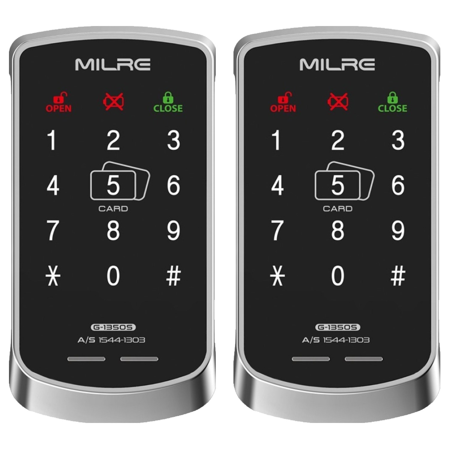 밀레시스텍 디지털 도어록 2p + 카드키 2p 세트 91,250원