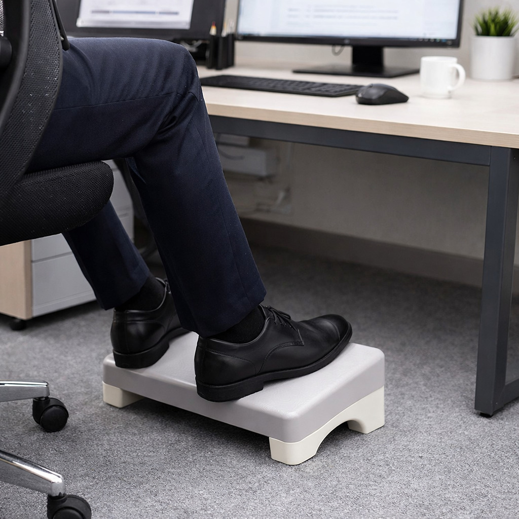 MIR WAY 독서실 사무실 바른자세 인체공학적 책상 발 받침대, 그레이 9,500원
