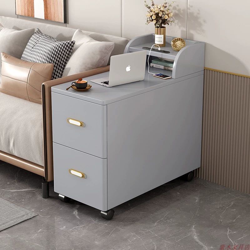 소파 옆 수납장 쇼파 틈새 서랍 침실 선반 거실, 40폭x100깊이x60높이-연회색 181,000원