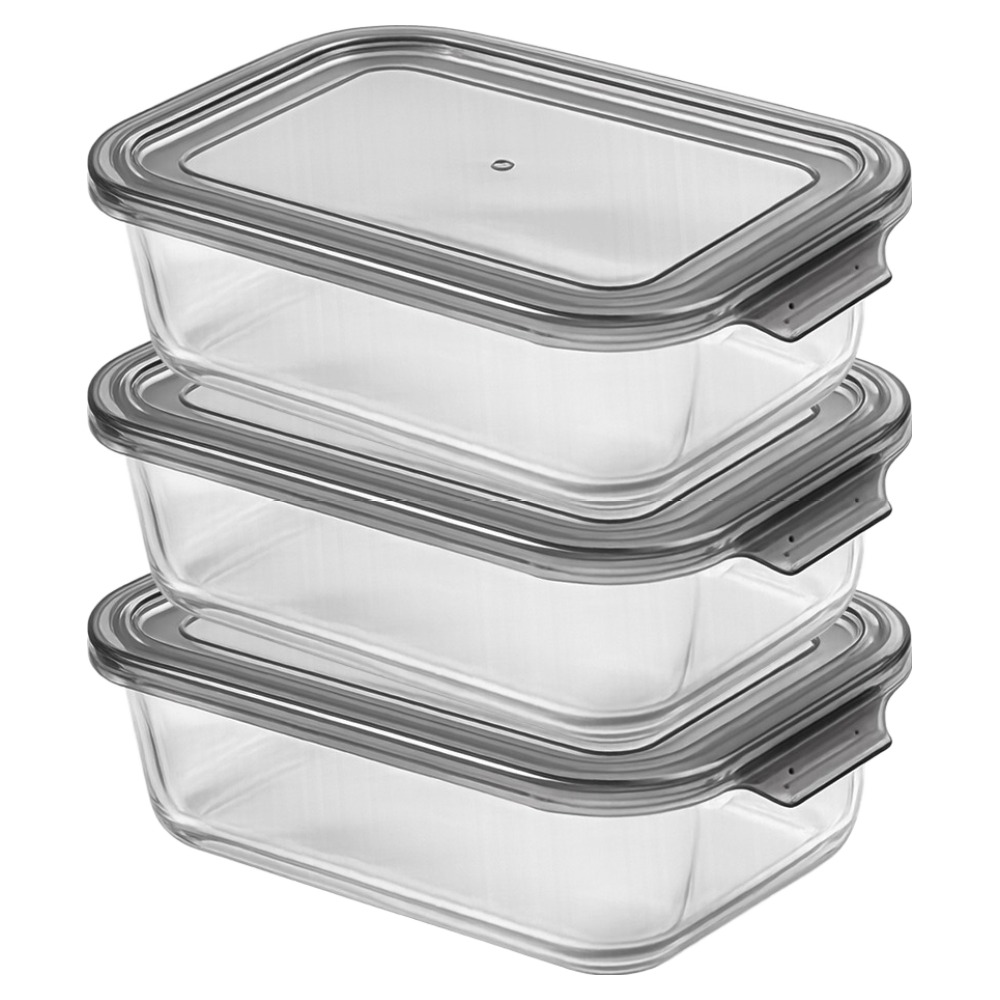 발룬피니 내열 오븐 유리 원터치 반찬통 1.05L x 3p 세트 12,640원