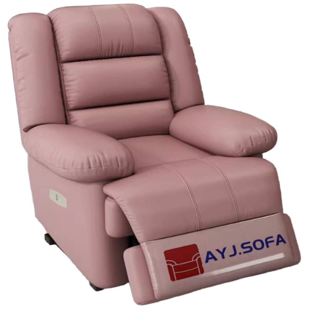 모나레 1인용쇼파 리클라이너 라텍스 무중력 의자 1인 일인용 가죽소파 모션 무빙, 큐트 핑크 445,000원