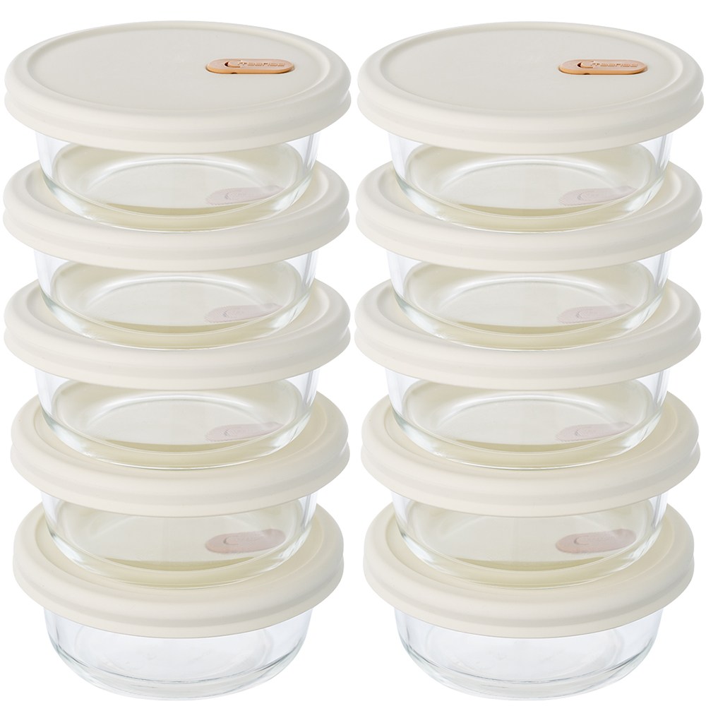 잇센스 10P 냉동밥 보관용기 전자레인지 내열유리 360ml 32,010원