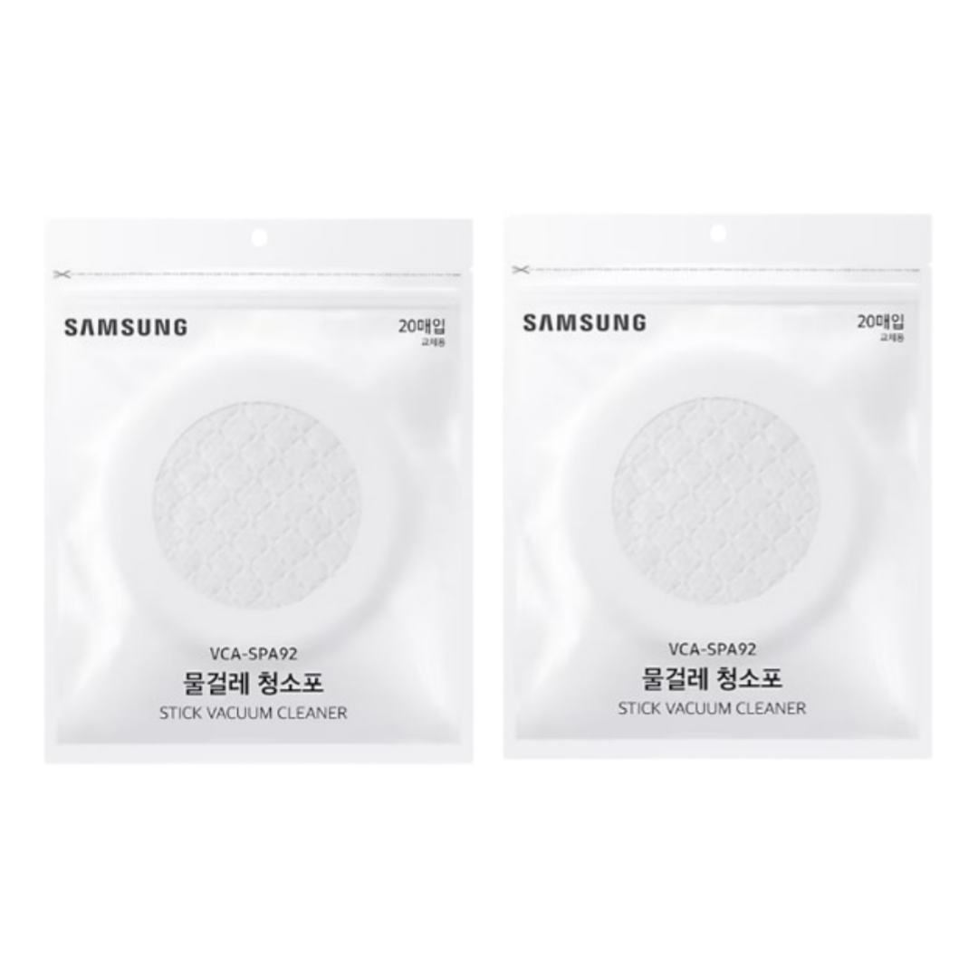 삼성 정품 비스포크 제트 슬림 청소기 일회용 물걸레포 VCA-SPA92 20매, 2개 33,800원