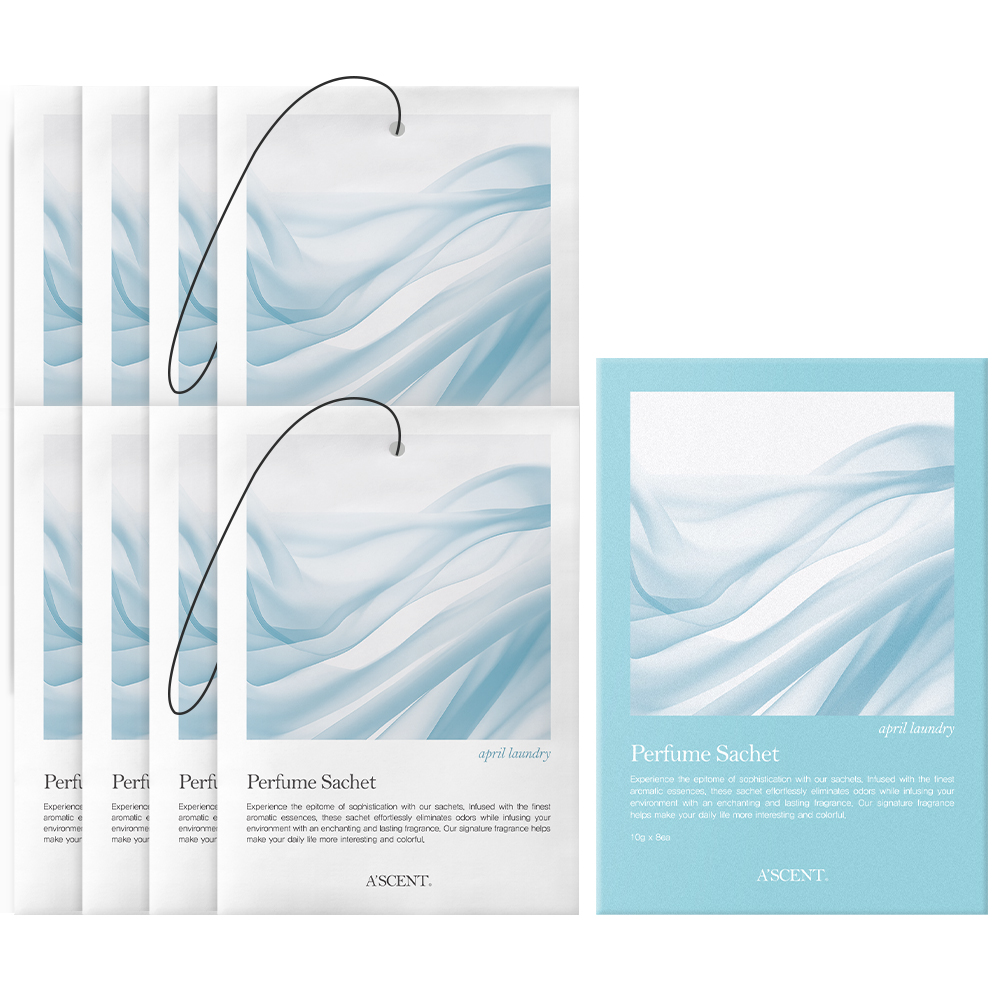 에이센트 퍼퓸 사쉐 옷장방향제 M 에이프릴 런더리 본품, 10g, 8개, 에이프릴런더리 9,900원