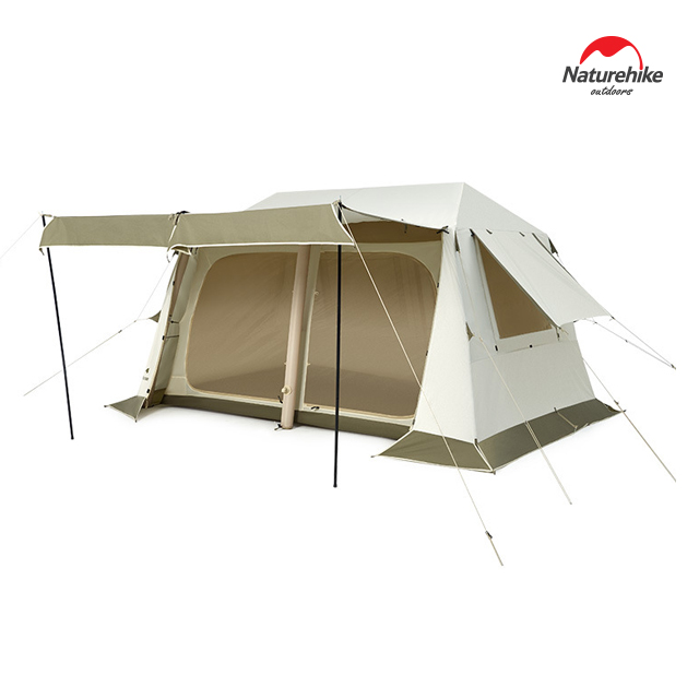 네이처하이크 빌리지 8.5 에어 텐트 감성 캐빈 쉘터 패밀리 캠핑, 카키, 색상:카키 586,000원
