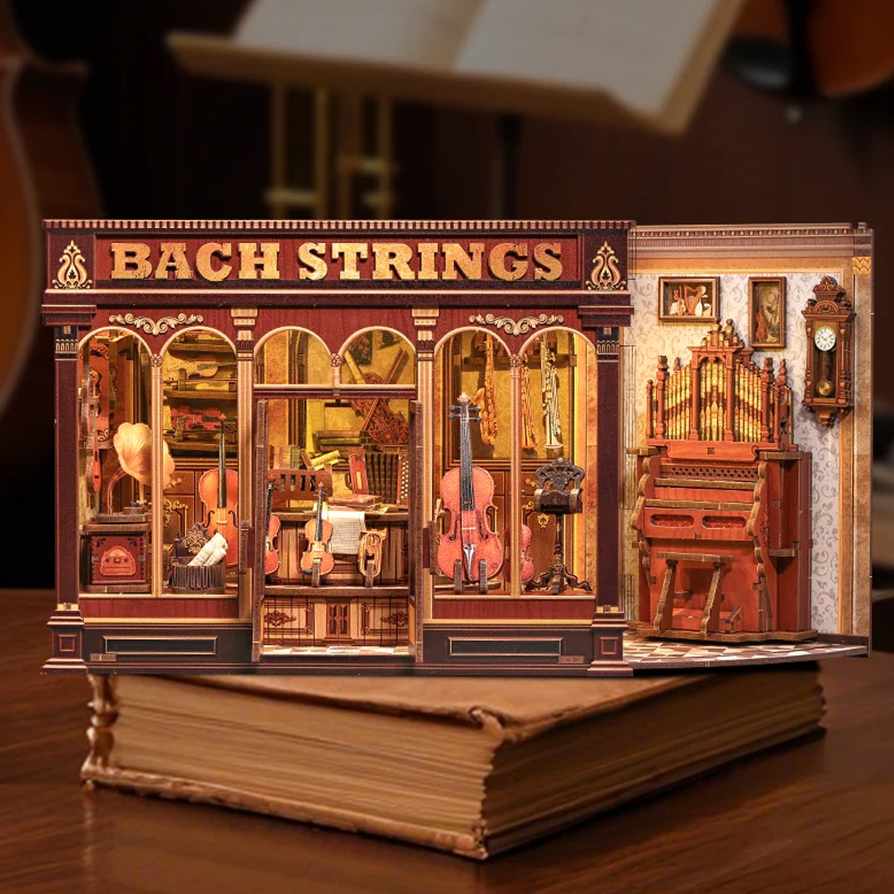 바흐의 선율 DIY 미니어쳐 무드등하우스 북눅 키트 한글설명서 세트, 단품 49,900원