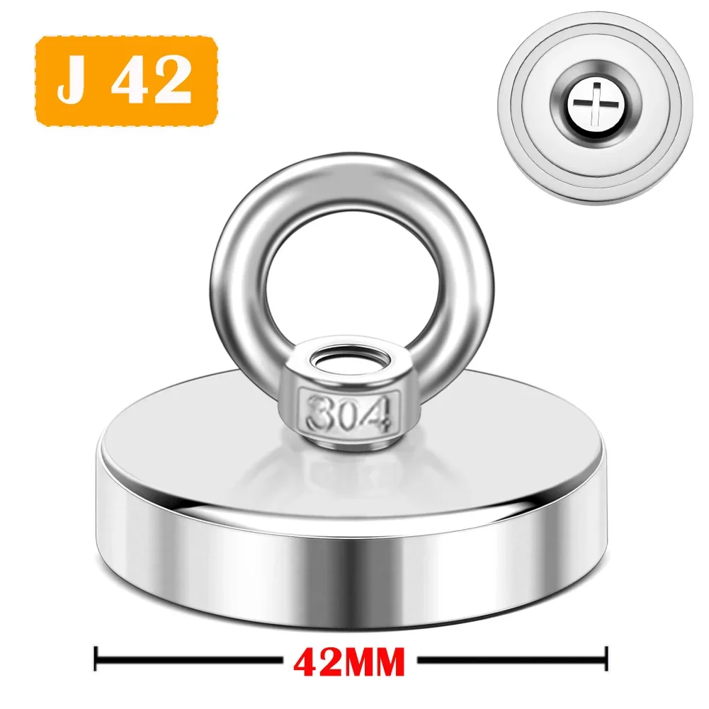 초강력 네오디뮴 낚시 N52 헤비 듀티 희토류 카운터싱크 아이볼트 인양 16 90MM 8,900원