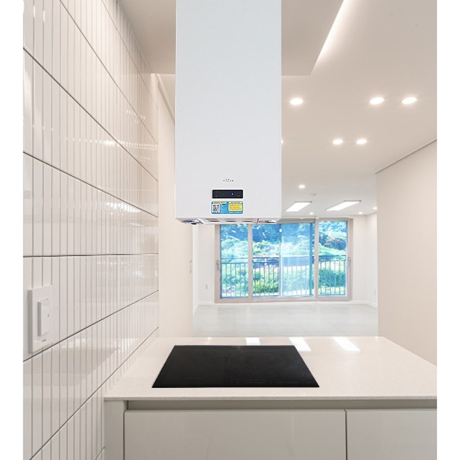 하츠 스퀘어 아일랜드 후드 SIH-30WH 화이트 탄소필터 천정형 주방후드 교체 490,000원